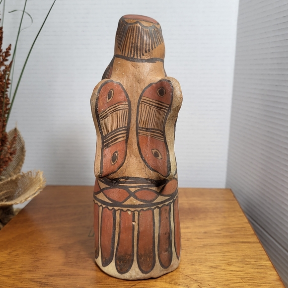 Vintage Hand Painted Red Clay Pottery Angel - Picture 7 of 16